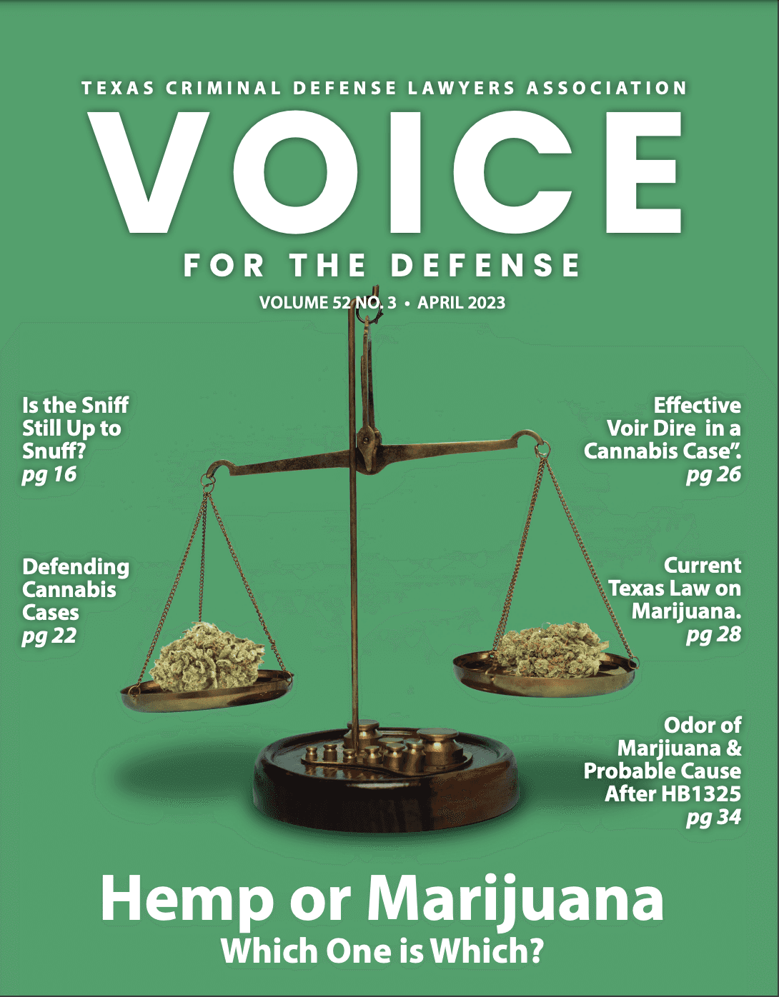 Voice For the Defense Volume 52 No. 3